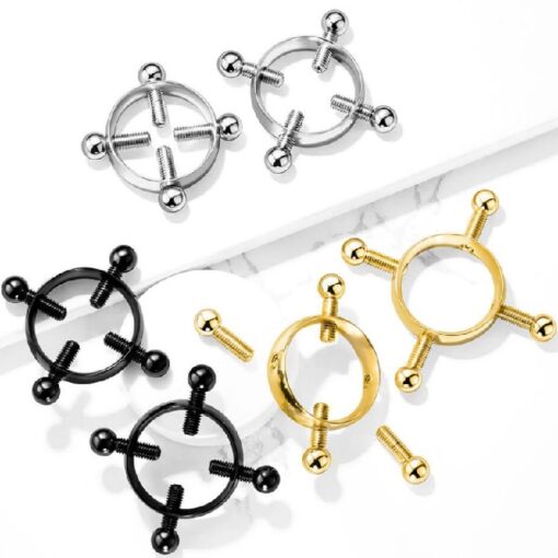 Fake Nipple Piercing Painless Nipple Clamps