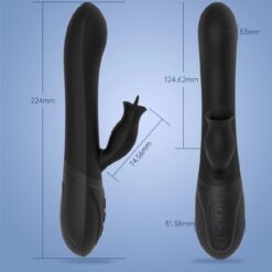 Eros Orgasmic 360 Rotating Rabbit Vibrator with tongue clit stimulation