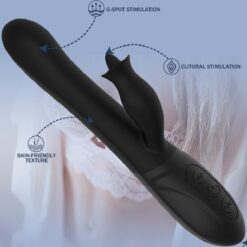 Eros Orgasmic 360 Rotating Rabbit Vibrator with tongue clit stimulation