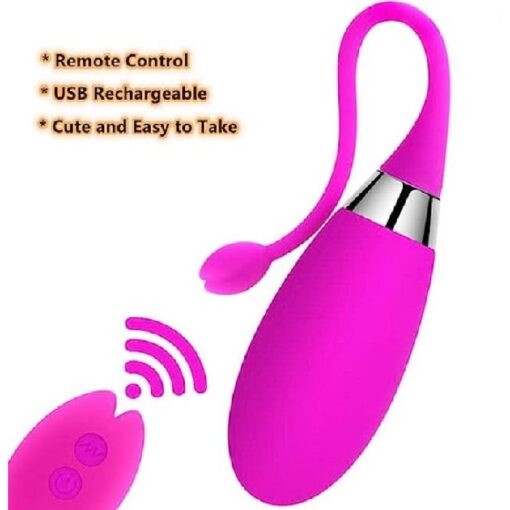 Eros 10 Frequency Love Egg Vibrator Remote Control Vibrator USB Rechargeable