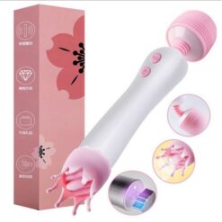 12 Speed 2 in 1 Hitachi wand tongue vibrator