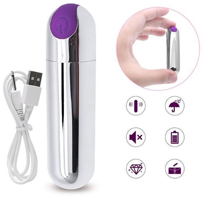 Waterproof Usb Rechargeable 10 Speed Mini Bullet Vibrator ~ Best Sex