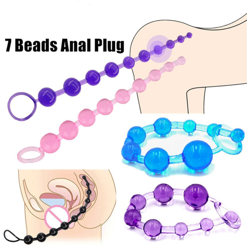 long soft anal beads 1