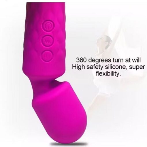 20 Mode Waterproof USB Clit Massager Wand Vibrator