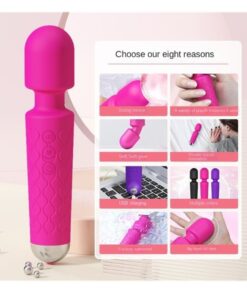 20 Mode Wand Vibrator Waterproof USB Clit Massager