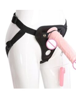 Vibrating Dildo with strap-on