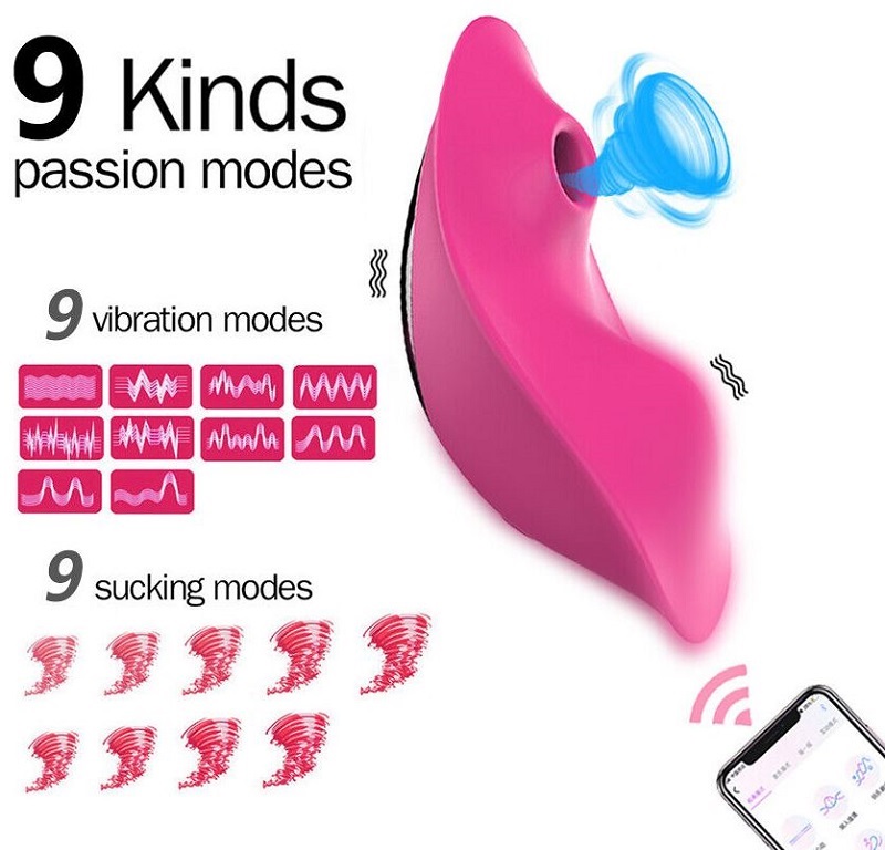 App remote control nipple clit stimulator wearable vibrator 