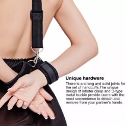 Dominance Ball Gag & Wrist Restraints Kit 2 BDSM Ball Mouth Gag with Cuffs Restraints