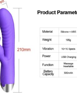 Eros 10 Frequency USB Heated Rabbit Vibrator