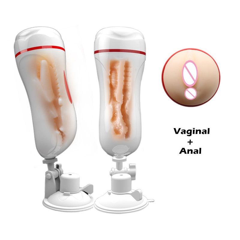 Hand free vibrating fleshlight male masturbation cup 