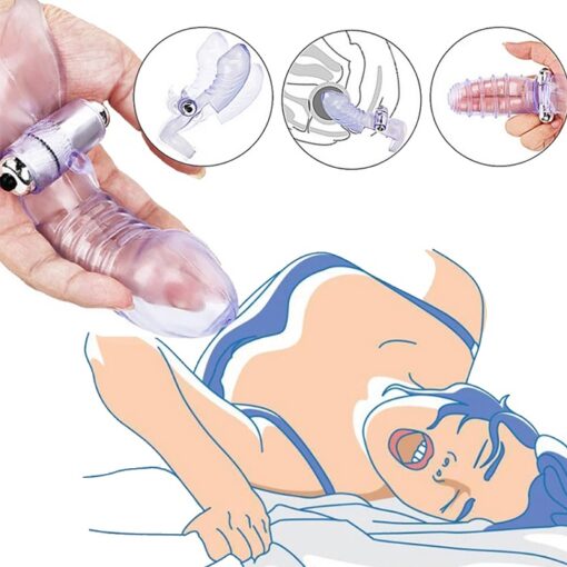 Finger Sleeve Vibrator G spot Massager