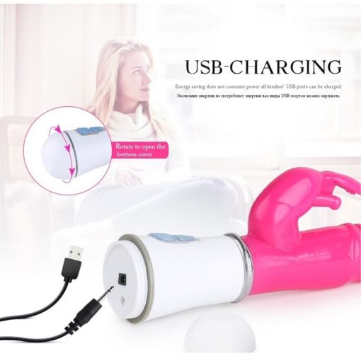 Eros USB Rechargeable 10 Speed Powerful Rabbit Vibrator