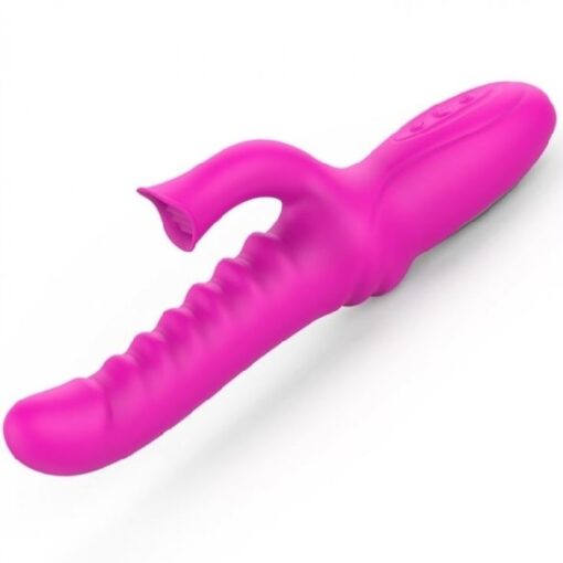 Eros Hot Thrusting Rabbit Vibrator Tongue Licking