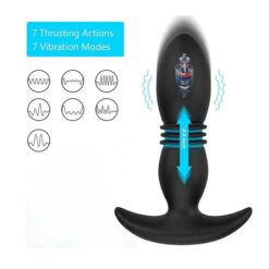 App Remote Thrusting Anal Plug Vibrating Anal plug