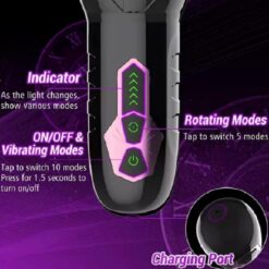 360 Rotating Electric Male Aircraft Masturbation Cup 3 360 Rotating Electric Male Aircraft Masturbation Cup