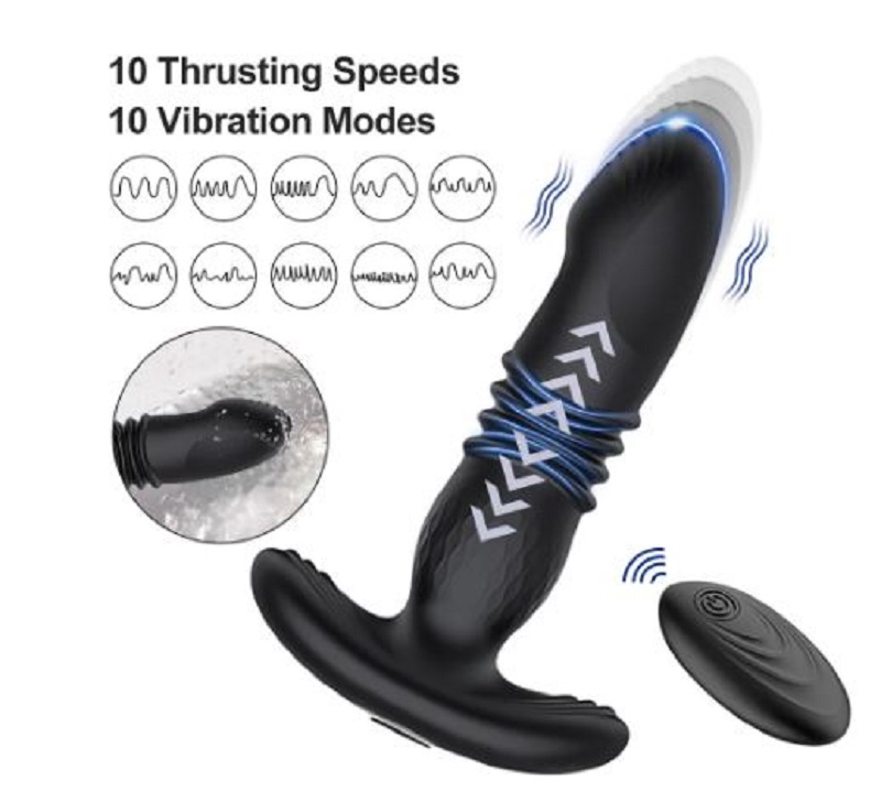 app remote thrusting anal plug 