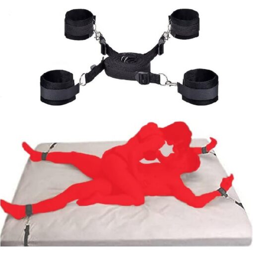 BDSM Bed Bondage Hands Legs Tied