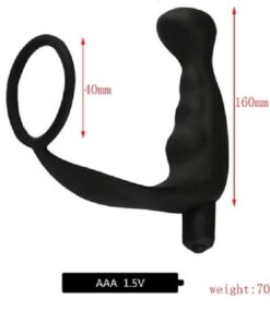 Penis Ring Prostate Massager Anal Vibrator