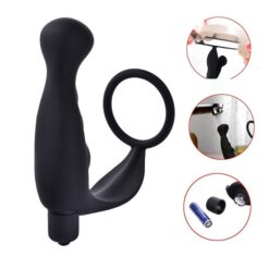 Penis Ring Prostate Massager Anal Vibrator
