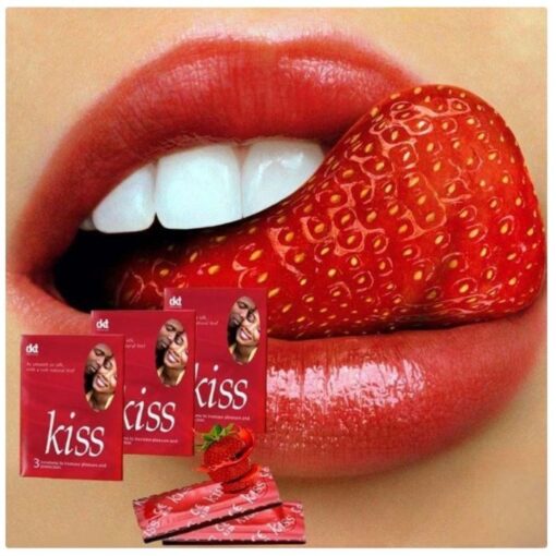 Kiss Condoms 1 pack(3 pieces) STRAWBERRY