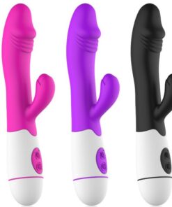 30 Mode Dual Rabbit Vibrator USB Dildo