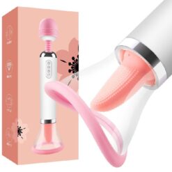 12 Frequency heated magic tongue vibrator suction