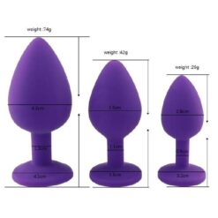 3Pcs Set Silicone Butt Plugs Anal Toys