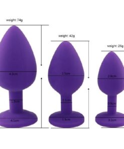 3Pcs Set Silicone Butt Plugs Anal Toys