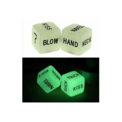 2 Pieces glow in the dark sex dice