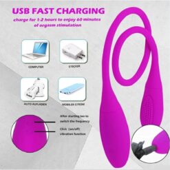 Pretty Love Double-Ended Vibrator Clitoris G-spot Vibrator