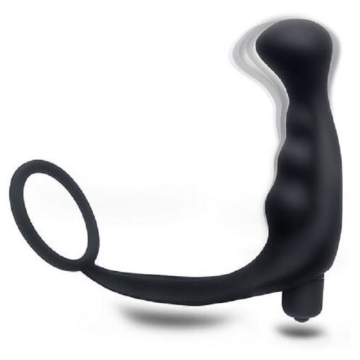 Penis ring prostate massager anal vibrator