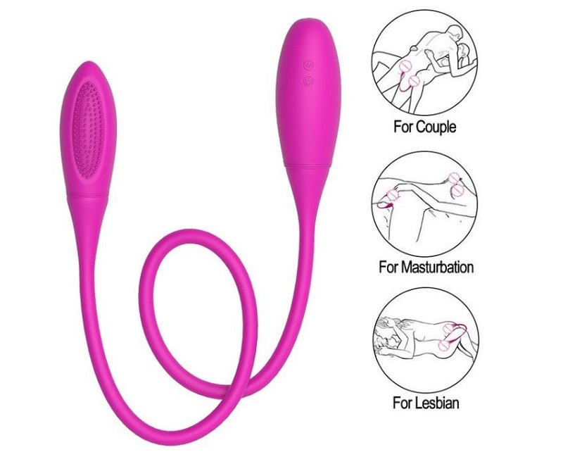 Pretty love double ended vibrator clitoris gspot stlimulator 