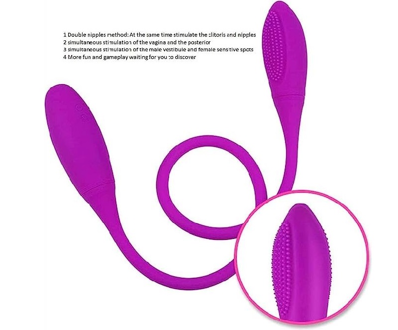 Pretty love double ended vibrator clitoris gspot stlimulator 