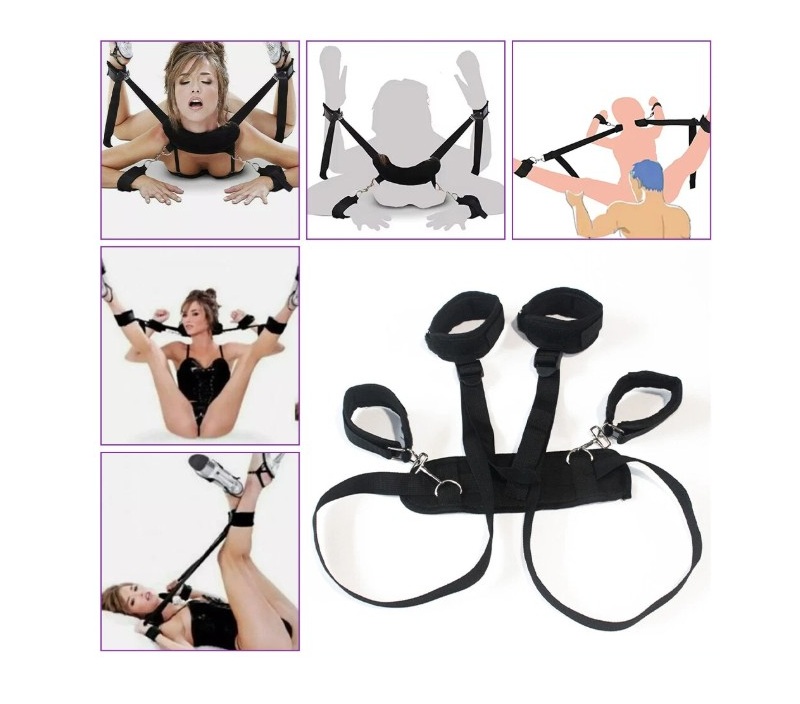 BDSM Restraints Handcuffs Ankle Cuffs Bondage Kit 7 BDSM Restraints Handcuffs Ankle Cuffs Bondage Kit