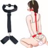 bdsm ball mouth gag with cuffs restraints