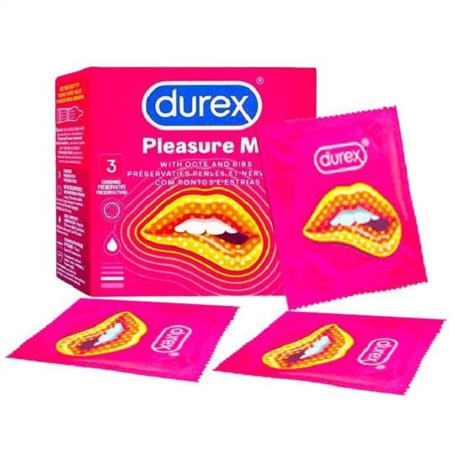 durex pleasure me condom 3 pieces