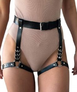 sexy leather body belt bondage strap