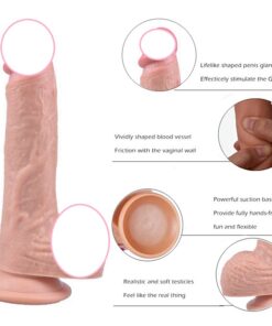 Huge 8 inch soft dildo realistic penis