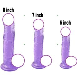 soft happy coloured jelly dildo realistic penis