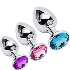 3Pcs Set Stainless Steel Butt Plugs Anal Toys 2 3Pcs Set Stainless Steel Butt Plugs Anal Toys