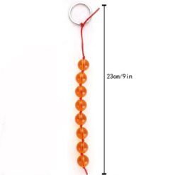 Eros Beaded Glass Anal Plug