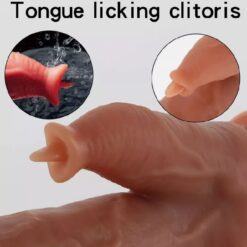Eros 7 Inch Realistic Dildo With Licking Tongue