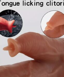 Eros 7 Inch Realistic Dildo With Licking Tongue