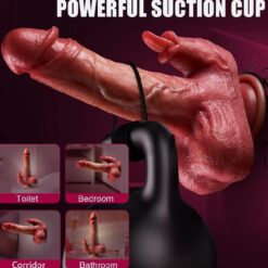 Eros 7 Inch Realistic Dildo With Licking Tongue