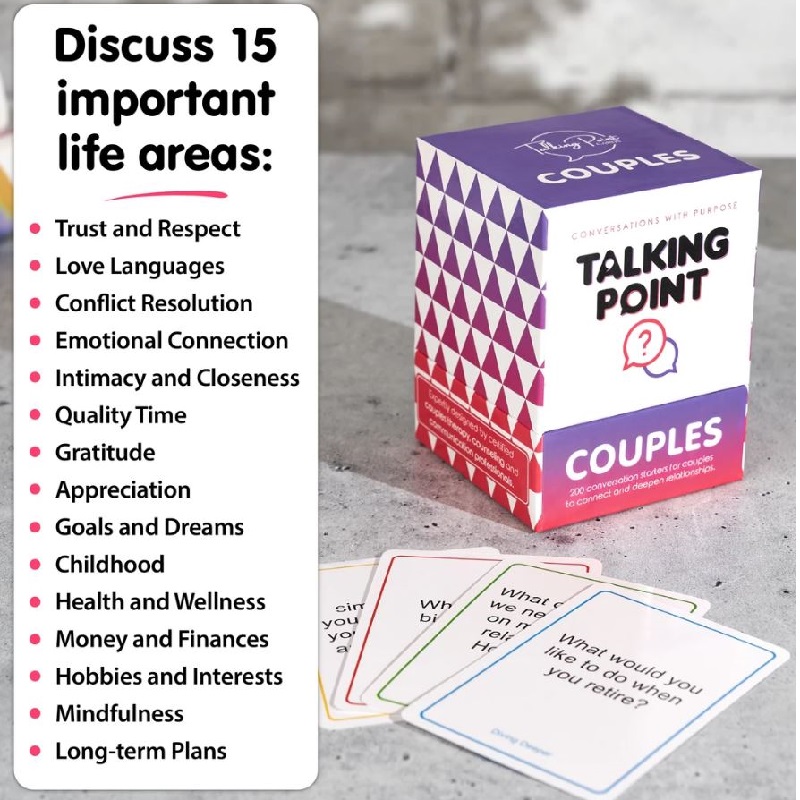 Talking Point Couple Cards Game