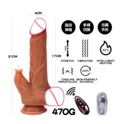 Realistic Thrust Dildo Tongue Licking Vibrator