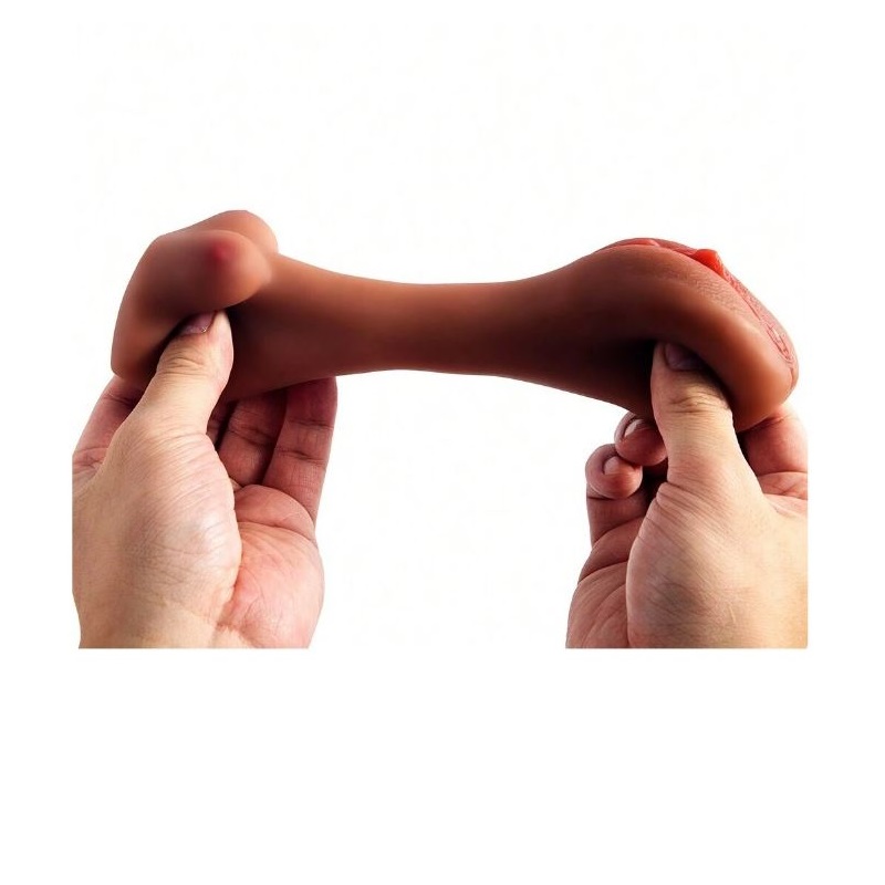 Brown Mini Dummy Male Masturbation Toy 