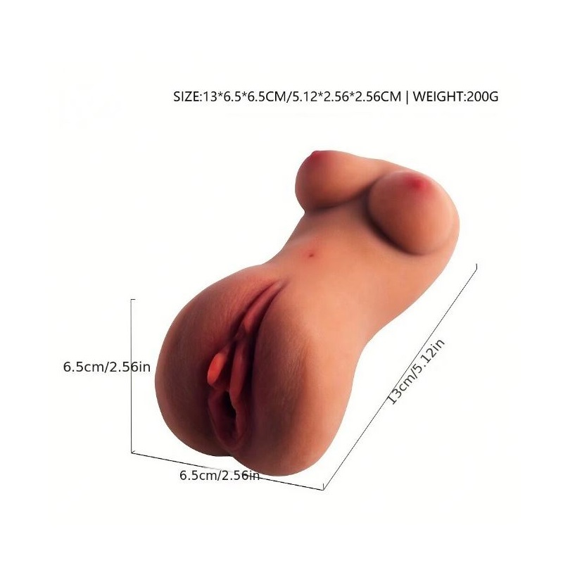 Brown Mini Dummy Male Masturbation Toy 