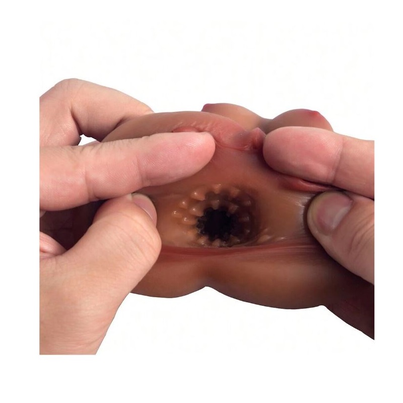 Brown Mini Dummy Male Masturbation Toy 