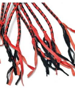 Leather Whip Bare Sutra Tie Down Fringe Flogger